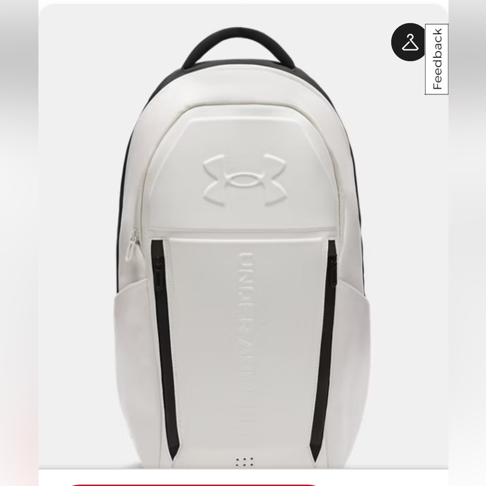 Under Armour Black and White Backpack